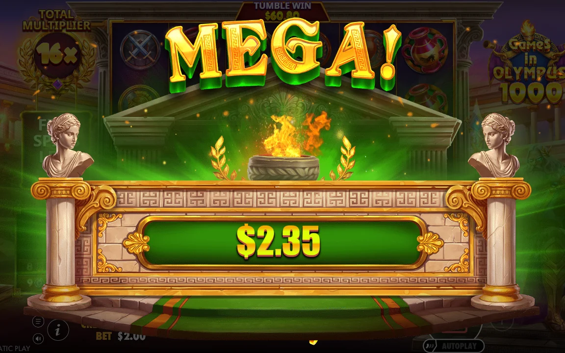 MEGA-kugle giver 2,35 USD under free spins